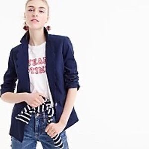 J. Crew | linen scalloped blazer